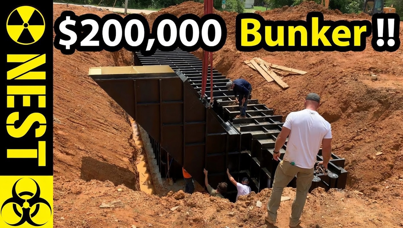 A $200,000 Luxury Bomb Shelter Under a Home – NEST 10×40′ Platinum Series Safe Cellar